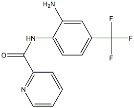 N-[2-amino-4-(trifluoromethyl)phenyl]pyridine-2-carboxamide Struktur