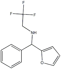 N-[2-furyl(phenyl)methyl]-N-(2,2,2-trifluoroethyl)amine Struktur