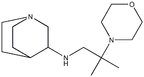 N-[2-methyl-2-(morpholin-4-yl)propyl]-1-azabicyclo[2.2.2]octan-3-amine Struktur