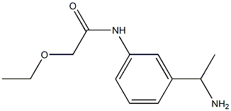 N-[3-(1-aminoethyl)phenyl]-2-ethoxyacetamide Struktur