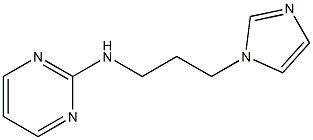 N-[3-(1H-imidazol-1-yl)propyl]pyrimidin-2-amine Struktur