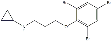 N-[3-(2,4,6-tribromophenoxy)propyl]cyclopropanamine Struktur