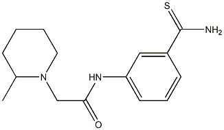 N-[3-(aminocarbonothioyl)phenyl]-2-(2-methylpiperidin-1-yl)acetamide Struktur