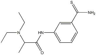 N-[3-(aminocarbonothioyl)phenyl]-2-(diethylamino)propanamide Struktur