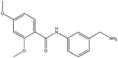 N-[3-(aminomethyl)phenyl]-2,4-dimethoxybenzamide Struktur