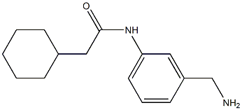 N-[3-(aminomethyl)phenyl]-2-cyclohexylacetamide Struktur