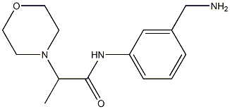 N-[3-(aminomethyl)phenyl]-2-morpholin-4-ylpropanamide Struktur