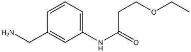 N-[3-(aminomethyl)phenyl]-3-ethoxypropanamide Struktur