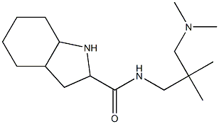 N-[3-(dimethylamino)-2,2-dimethylpropyl]octahydro-1H-indole-2-carboxamide Struktur