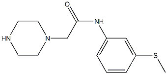 N-[3-(methylsulfanyl)phenyl]-2-(piperazin-1-yl)acetamide Struktur