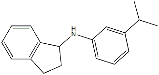 N-[3-(propan-2-yl)phenyl]-2,3-dihydro-1H-inden-1-amine Struktur