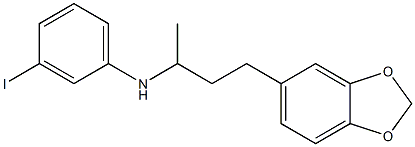 N-[4-(2H-1,3-benzodioxol-5-yl)butan-2-yl]-3-iodoaniline Struktur