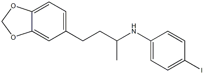 N-[4-(2H-1,3-benzodioxol-5-yl)butan-2-yl]-4-iodoaniline Struktur