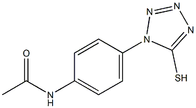 N-[4-(5-sulfanyl-1H-1,2,3,4-tetrazol-1-yl)phenyl]acetamide Struktur