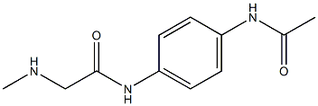 N-[4-(acetylamino)phenyl]-2-(methylamino)acetamide Struktur