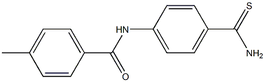 N-[4-(aminocarbonothioyl)phenyl]-4-methylbenzamide Struktur