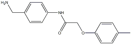 N-[4-(aminomethyl)phenyl]-2-(4-methylphenoxy)acetamide Struktur