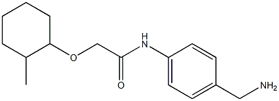 N-[4-(aminomethyl)phenyl]-2-[(2-methylcyclohexyl)oxy]acetamide Struktur