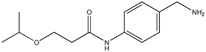 N-[4-(aminomethyl)phenyl]-3-(propan-2-yloxy)propanamide Struktur