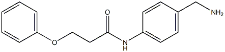 N-[4-(aminomethyl)phenyl]-3-phenoxypropanamide Struktur