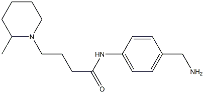 N-[4-(aminomethyl)phenyl]-4-(2-methylpiperidin-1-yl)butanamide Struktur