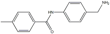 N-[4-(aminomethyl)phenyl]-4-methylbenzamide Struktur