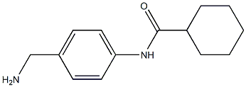 N-[4-(aminomethyl)phenyl]cyclohexanecarboxamide Struktur