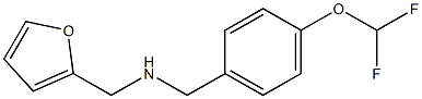 N-[4-(difluoromethoxy)benzyl]-N-(2-furylmethyl)amine Struktur