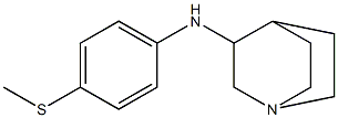 N-[4-(methylsulfanyl)phenyl]-1-azabicyclo[2.2.2]octan-3-amine Struktur