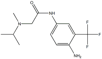 N-[4-amino-3-(trifluoromethyl)phenyl]-2-[isopropyl(methyl)amino]acetamide Struktur