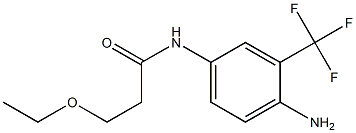 N-[4-amino-3-(trifluoromethyl)phenyl]-3-ethoxypropanamide Struktur