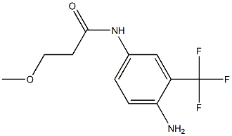 N-[4-amino-3-(trifluoromethyl)phenyl]-3-methoxypropanamide Struktur