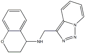 N-{[1,2,4]triazolo[3,4-a]pyridin-3-ylmethyl}-3,4-dihydro-2H-1-benzopyran-4-amine Struktur