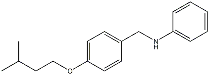 N-{[4-(3-methylbutoxy)phenyl]methyl}aniline Struktur