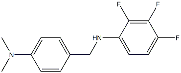 N-{[4-(dimethylamino)phenyl]methyl}-2,3,4-trifluoroaniline Struktur