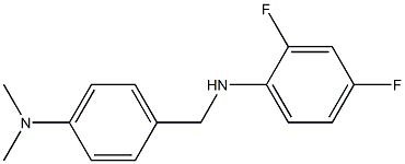 N-{[4-(dimethylamino)phenyl]methyl}-2,4-difluoroaniline Struktur