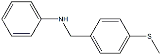 N-{[4-(methylsulfanyl)phenyl]methyl}aniline Struktur