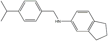 N-{[4-(propan-2-yl)phenyl]methyl}-2,3-dihydro-1H-inden-5-amine Struktur