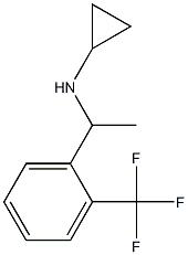 N-{1-[2-(trifluoromethyl)phenyl]ethyl}cyclopropanamine Struktur