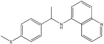 N-{1-[4-(methylsulfanyl)phenyl]ethyl}quinolin-5-amine Struktur