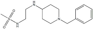 N-{2-[(1-benzylpiperidin-4-yl)amino]ethyl}methanesulfonamide Struktur