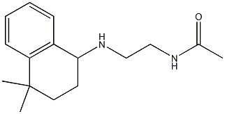 N-{2-[(4,4-dimethyl-1,2,3,4-tetrahydronaphthalen-1-yl)amino]ethyl}acetamide Struktur