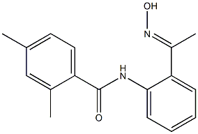 N-{2-[1-(hydroxyimino)ethyl]phenyl}-2,4-dimethylbenzamide Struktur