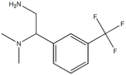 N-{2-amino-1-[3-(trifluoromethyl)phenyl]ethyl}-N,N-dimethylamine Struktur