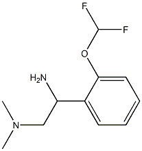 N-{2-amino-2-[2-(difluoromethoxy)phenyl]ethyl}-N,N-dimethylamine Struktur