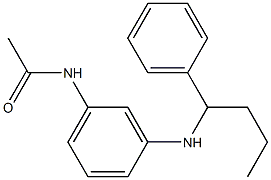 N-{3-[(1-phenylbutyl)amino]phenyl}acetamide Struktur