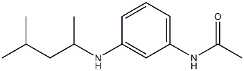 N-{3-[(4-methylpentan-2-yl)amino]phenyl}acetamide Struktur