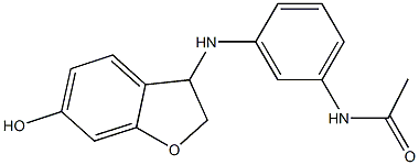 N-{3-[(6-hydroxy-2,3-dihydro-1-benzofuran-3-yl)amino]phenyl}acetamide Struktur