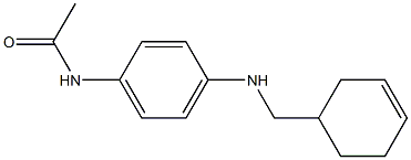 N-{4-[(cyclohex-3-en-1-ylmethyl)amino]phenyl}acetamide Struktur