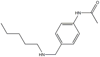 N-{4-[(pentylamino)methyl]phenyl}acetamide Struktur